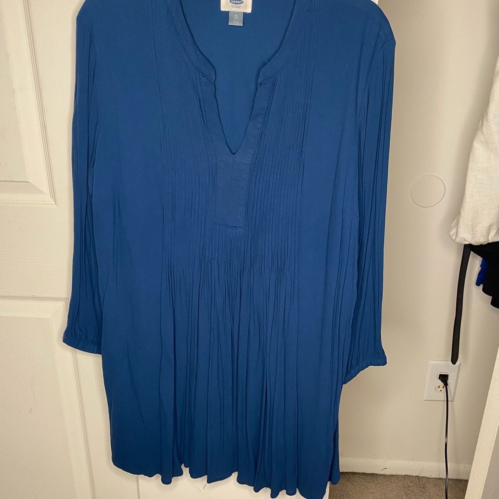 Old Navy Blue Tunic Shirt